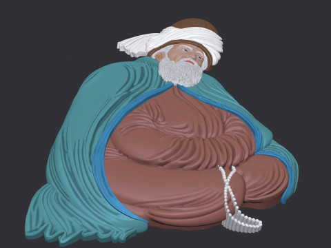 Mevlana Celaleddin-i Rumi Bas Relief Model do druku 3D