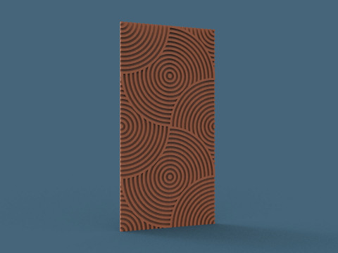 Seamless geometric pattern wall panel 3D प्रिंट मॉडल