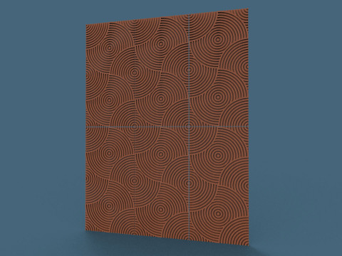 Seamless geometric pattern wall panel 3D प्रिंट मॉडल