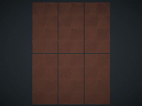 Seamless geometric pattern wall panel 3D प्रिंट मॉडल