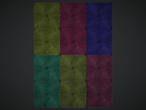 Seamless geometric pattern wall panel 3D प्रिंट मॉडल