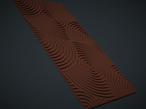 Seamless geometric pattern wall panel 3D प्रिंट मॉडल