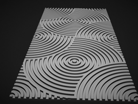 Seamless geometric pattern wall panel 3D प्रिंट मॉडल