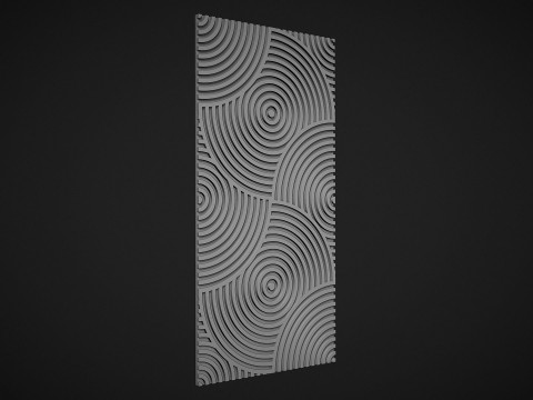 Seamless geometric pattern wall panel 3D प्रिंट मॉडल