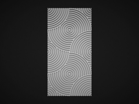 Seamless geometric pattern wall panel 3D प्रिंट मॉडल
