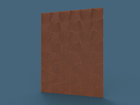 Seamless geometric pattern wall panel 3D प्रिंट मॉडल