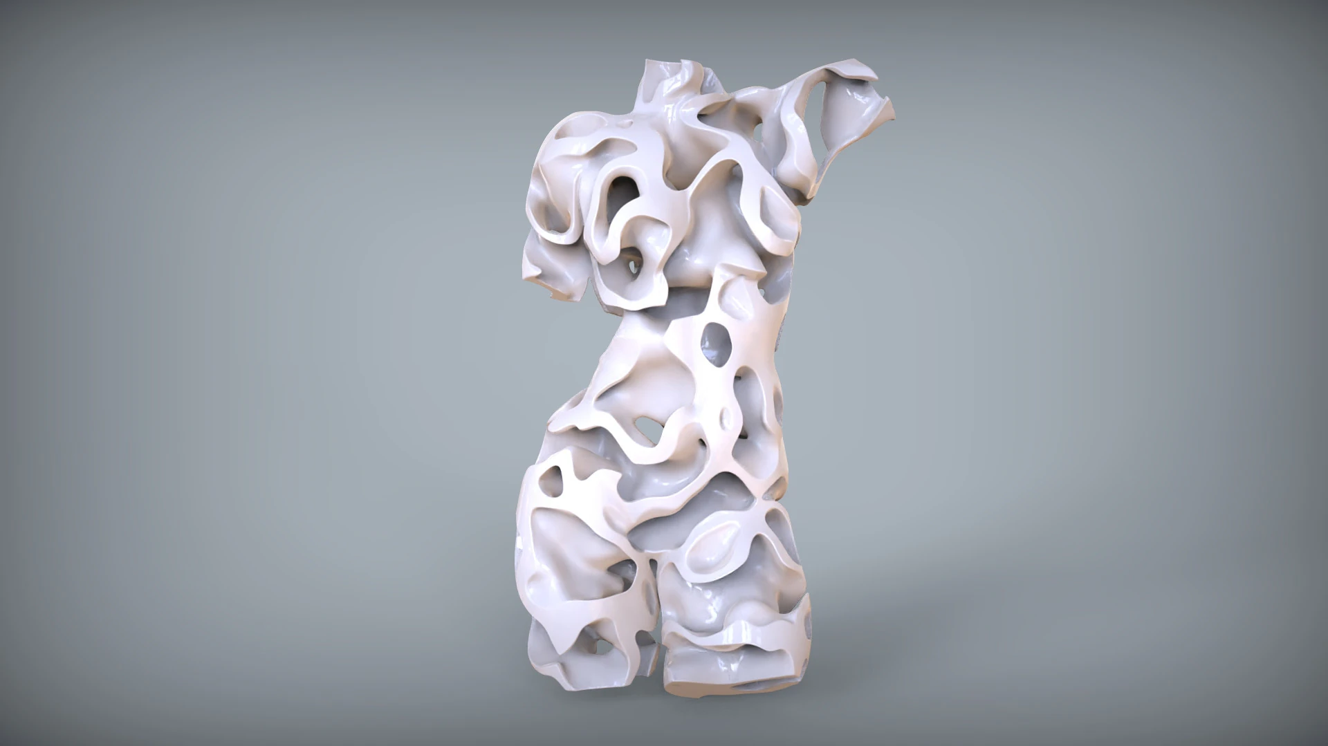 Female Torso Art 3D Print Model .c4d .max .obj .3ds .fbx .stl .blend