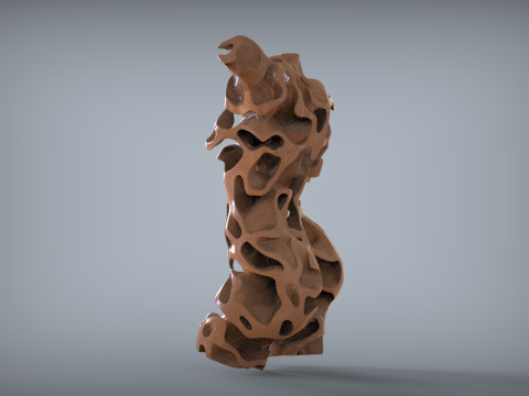 Female Torso Art Modelo de Impressão 3D