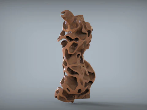 Female Torso Art 3D Print Model
