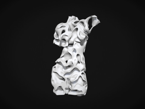 Female Torso Art Modelo de Impressão 3D