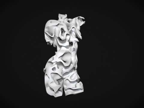 Female Torso Art Modelo de Impressão 3D