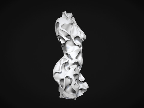 Female Torso Art Modelo de Impressão 3D