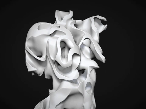 Female Torso Art 3D Print Model