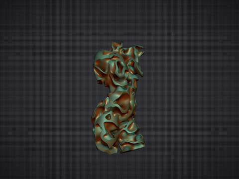 Female Torso Art Modelo de Impressão 3D