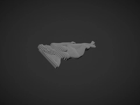 Female Figure Parametric Wall Art 3D Print Model