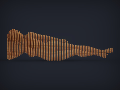 Female Figure Parametric Wall Art Modelo de Impressão 3D