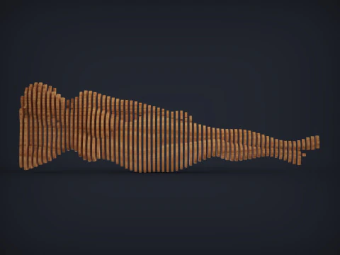 Female Figure Parametric Wall Art 3D Print Model