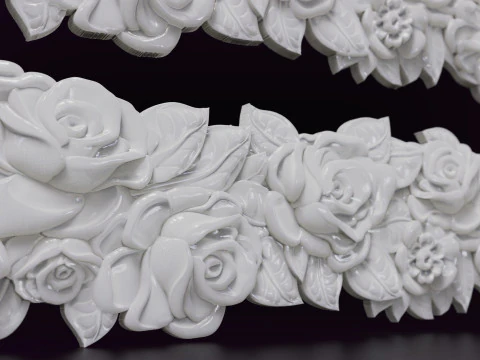 Roses Decorative Seamless Molding 3D Print Model