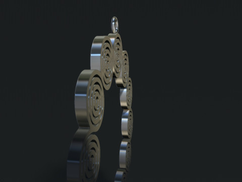 Spiral Earrings 3D Принт Модель