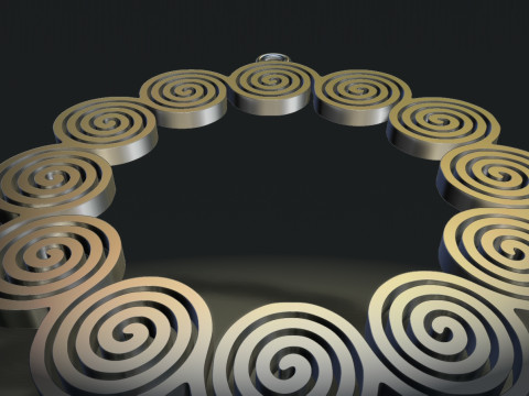 Spiral Earrings 3D Принт Модель