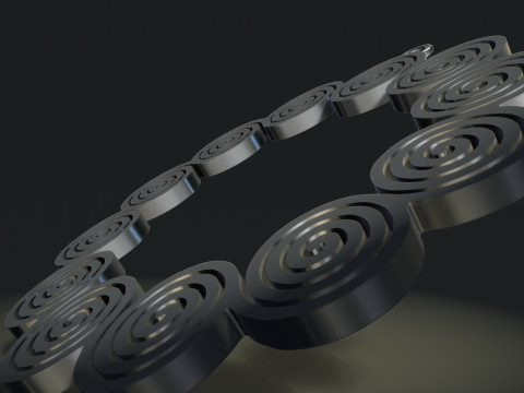 Spiral Earrings 3D Принт Модель