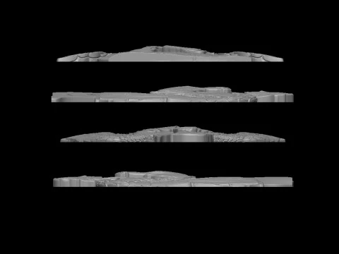 Praying Angel Bas Relief 3D Print Model