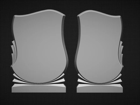Memorial Tombstones 3D Print Model