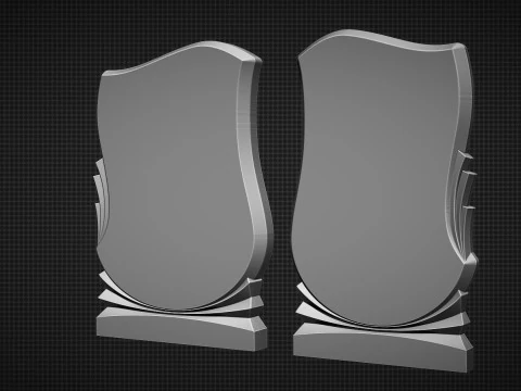 Memorial Tombstones 3D Print Model