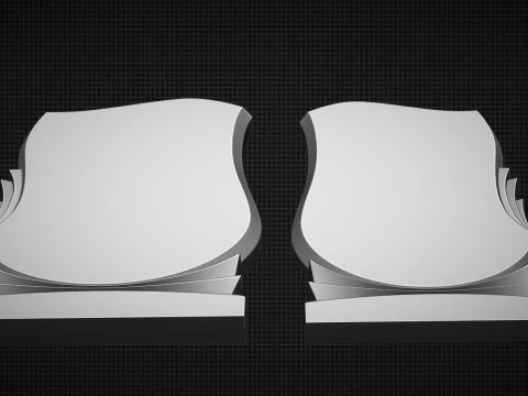 Memorial Tombstones 3D Print Model