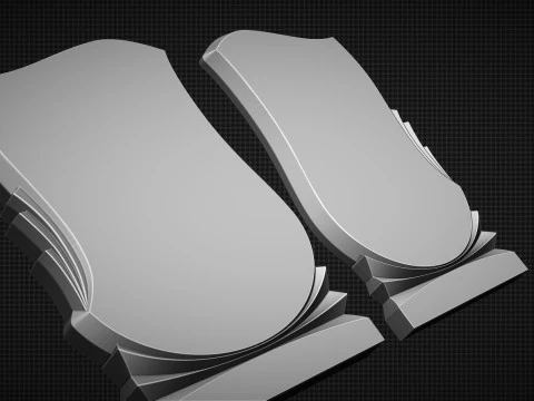 Memorial Tombstones 3D Print Model
