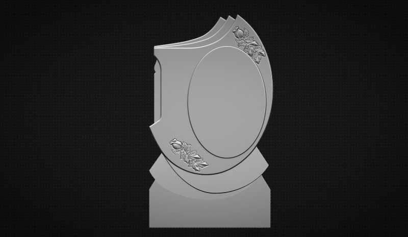 Memorial Tombstone 3D 프린트 모델 .c4d .max .obj .3ds .fbx .stl .blend 