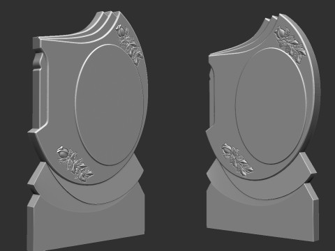 Memorial Tombstone 3D 프린트 모델