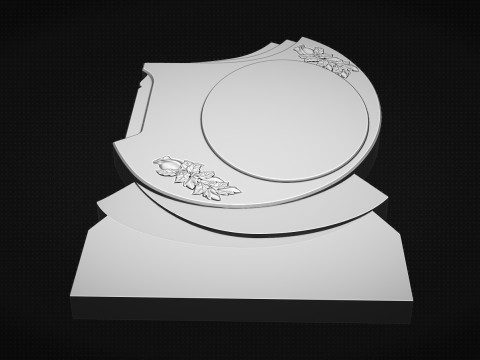 Memorial Tombstone 3D 프린트 모델