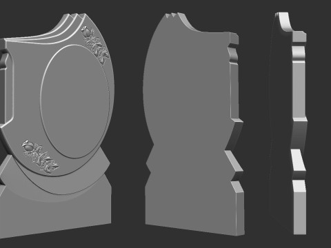 Memorial Tombstone 3D 프린트 모델