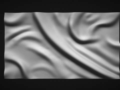 Wavy Flag 3D 3D प्रिंट मॉडल
