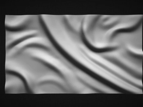 Bandeira Ondulada Modelo 3D Modelo de Impressão 3D