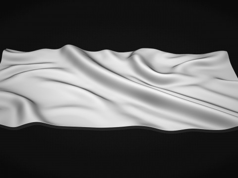 Wavy Flag 3D 3D प्रिंट मॉडल
