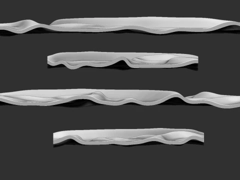 Wavy Flag 3D 3D Print Model