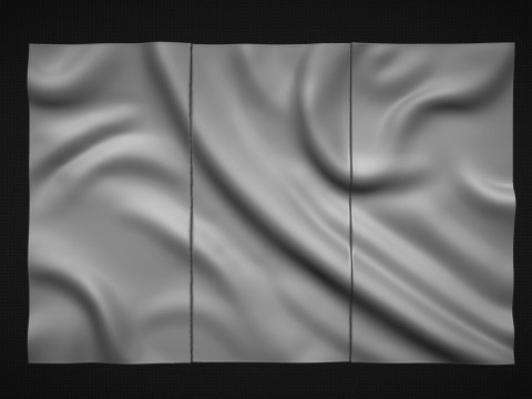 France Wavy Flag 3D प्रिंट मॉडल