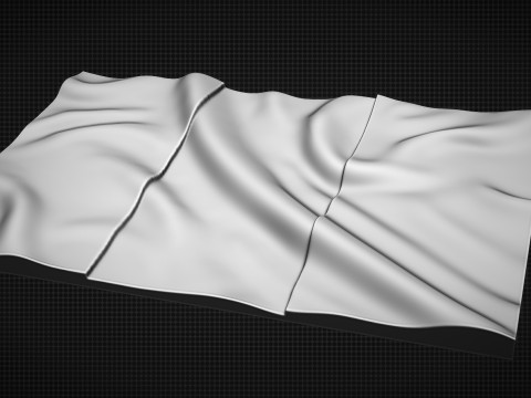 Italy Wavy Flag 3D 打印模型