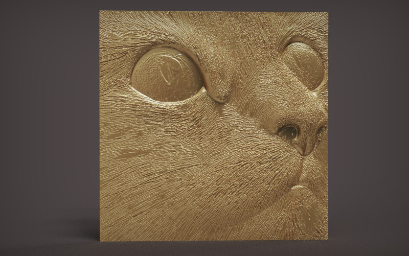 Cat head wall decor Modelo de impresión 3D .c4d .max .obj .3ds .fbx .stl .blend