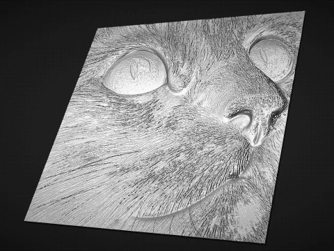 Cat head wall decor 3D Print Model