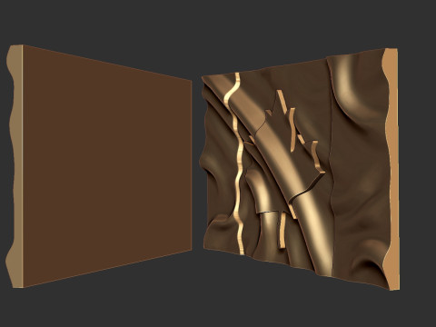 Canada Wavy Flag 3D Принт Модель