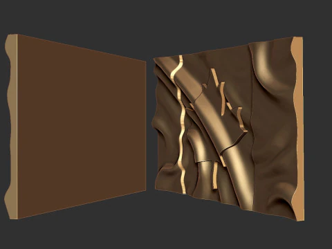 Canada Wavy Flag 3D Print Model