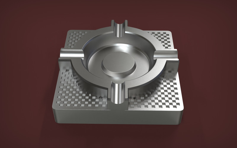 Premium Ashtray 3D Print Model .c4d .max .obj .3ds .fbx .stl .blend