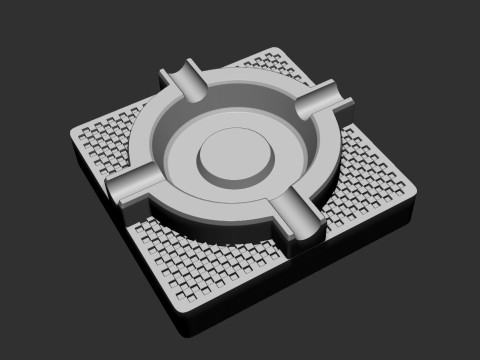 Premium Ashtray 3D Print Model