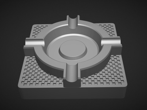 Premium Ashtray 3D Print Model