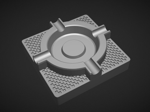 Premium Ashtray 3D Print Model