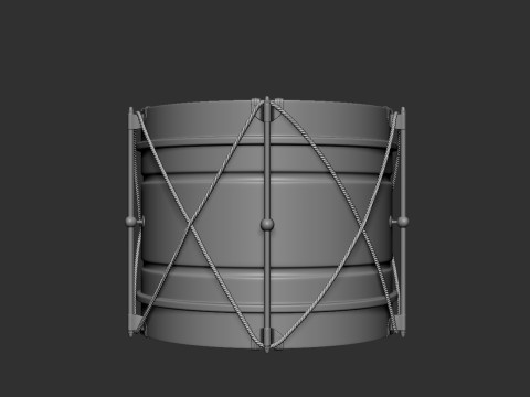 Single Drum 3D 3Dモデル