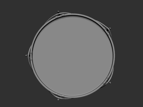 Singolo tamburo 3D Modello 3D